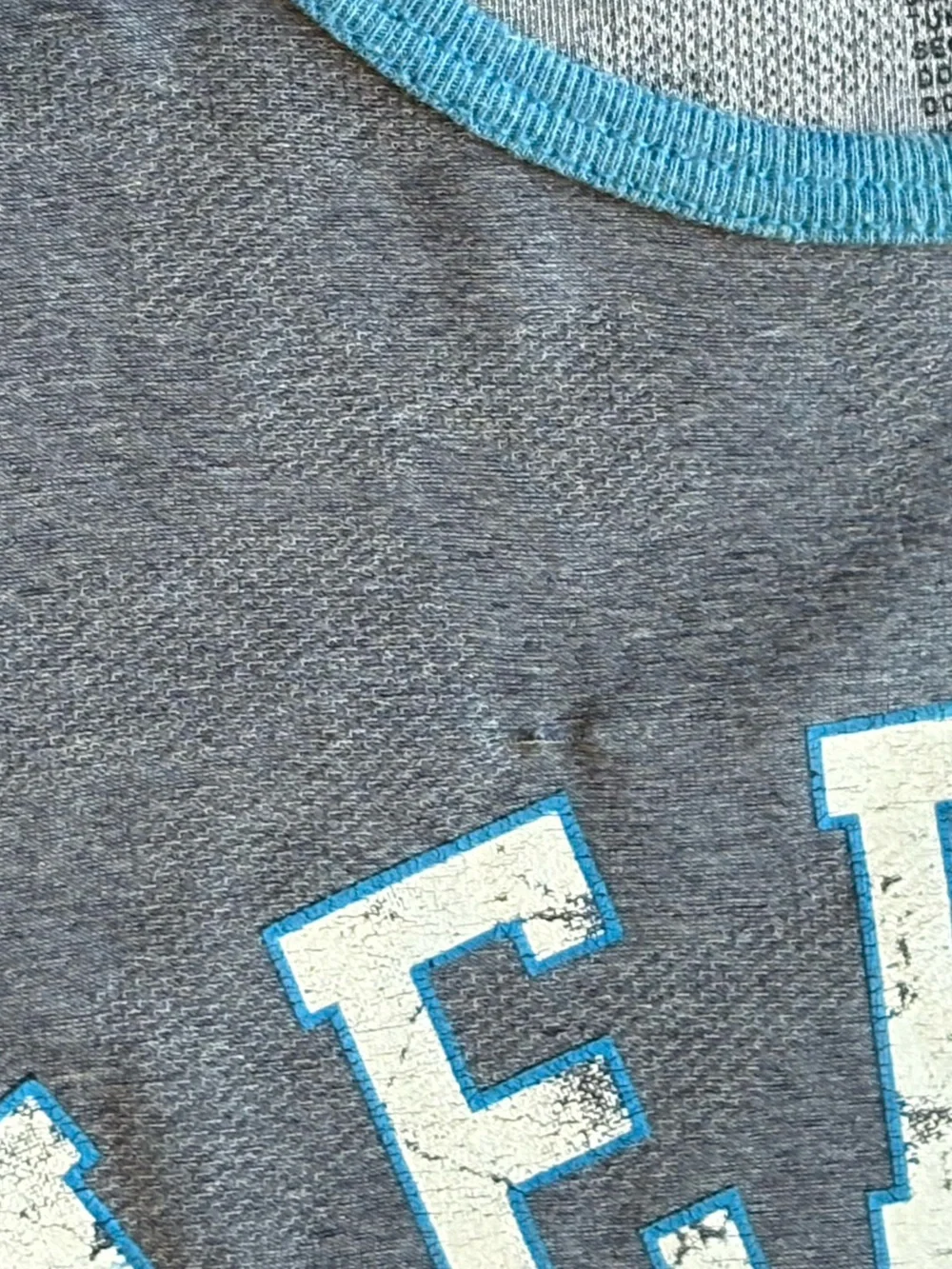 American Fighter Gray Tank Top with Blue Trim